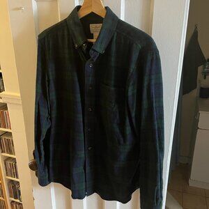 L.L. Bean Blackwatch Scotch Plaid Flannel Shirt